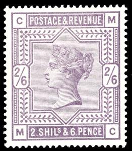 GRAN BRETAGNA 1883 - 2/6 s. Regina Vittoria ... 