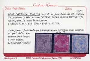 GRAN BRETAGNA 1883/84 - Alti ... 