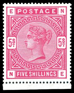 GRAN BRETAGNA 1884 - 5 s. Regina Vittoria ... 