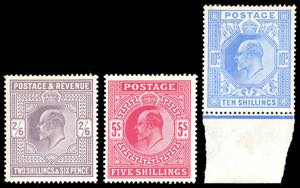 GRAN BRETAGNA 1902 - Edoardo VII, alti ... 