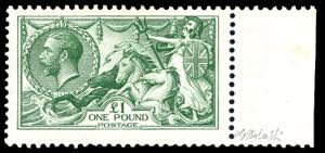 GRAN BRETAGNA 1913 - 1 £ Cavalli marini, ... 