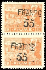 1919/20 - 55 cent. su 1 cor. soprastampato ... 