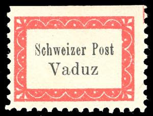 LIECHTENSTEIN POSTA AUSILIARE 1918 - 10 h. ... 