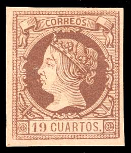 SPAGNA 1860 - 19 cuartos Isabella II (50), ... 