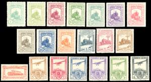 SPAGNA 1930 - Ferrovie, serie completa di ... 