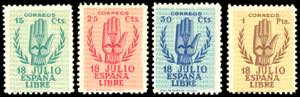 SPAGNA 1938 - Sollevamento nazionale, serie ... 
