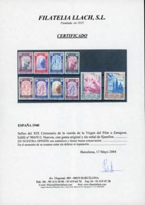 SPAGNA 1940 - Vergine del Pilar, ... 