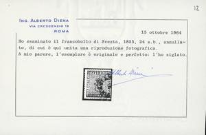 SVEZIA 1855 - 24 s. rosso (5), ... 