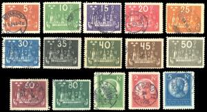 SVEZIA 1924 - Congresso UPU, serie completa ... 