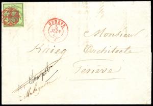 SVIZZERA CANTONALI 1947 - 5 cent. verde ... 