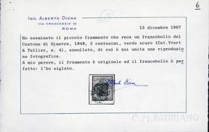 SVIZZERA CANTONALI 1848 - 5 cent. ... 