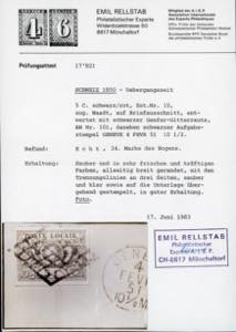 SVIZZERA CANTONALI 1850 - 5 cent. ... 