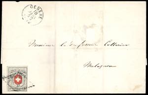 SVIZZERA CANTONALI 1852 - 5 cent. di ... 