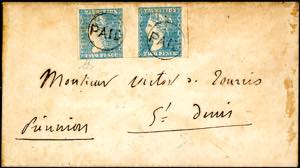 BRITISH COLONIES-MAURITIUS 1860 - 2 p. ... 