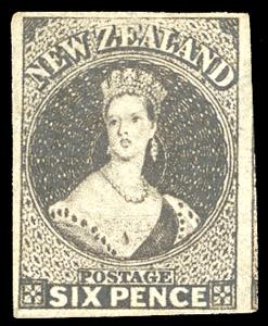 BRITISH COLONIES-NEW ZEALAND 1862 - 6 d. ... 