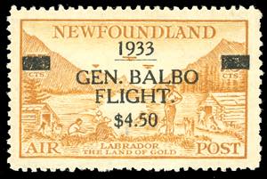 BRITISH COLONIES-NEWFOUNDLAND POSTA AEREA ... 