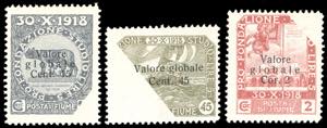 1919 - 15 cent. su 15 cent. 45 cent. su 45 ... 