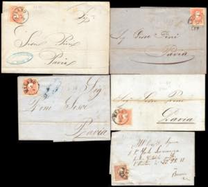 LOMBARDO VENETO 1858/1859 - Sette ... 