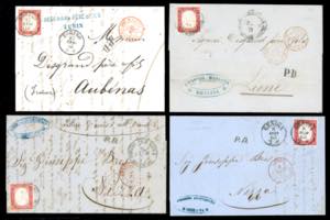 SARDEGNA 1861/1863 - Quattro lettere ... 