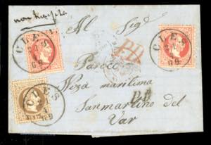 SARDEGNA CONTEA DI NIZZA 1853/1869 ... 