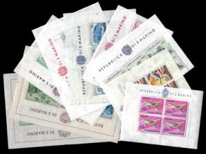 SAN MARINO FOGLIETTI 1945/65 - Nove ... 