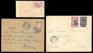 ETIOPIA 1916/1931 - Tre lettere affrancate ... 