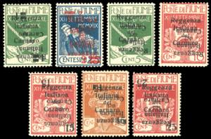 1920 - Soprastampati Reggenza Italiana del ... 