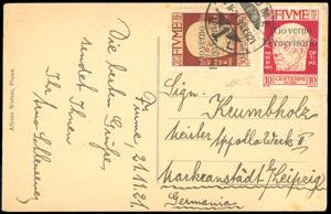 1921 - 10 cent. soprastampato Governo ... 