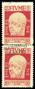 1921 - 10 cent. soprastampato Governo ... 