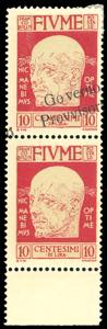 1921 - 10 cent. soprastampato Governo ... 