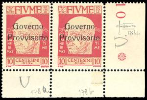 1921 - 10 cent. soprastampato Governo ... 