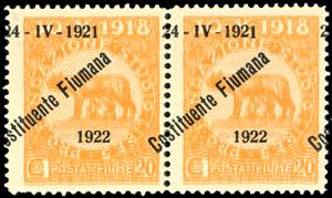 1922 - 20 cent. soprastampato Costituente ... 