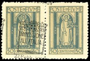 1924 - 50 cent. soprastampato Annessione ... 