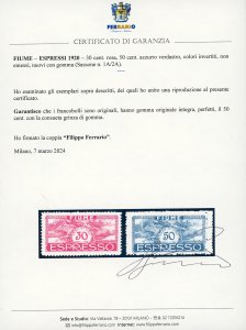 1920 - 30 cent. rosa e 50 cent. ... 