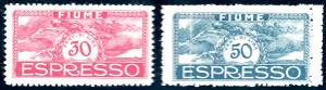 1920 - 30 cent. rosa e 50 cent. azzurro ... 