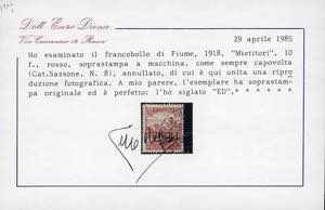 1918 - 10 f. rosso Mietitori, ... 