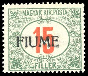 1918/19 - 15 f. cifre rosse ... 