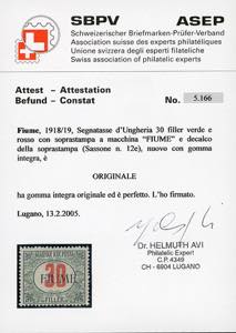 1918/19 - 30 f. cifre rosse ... 