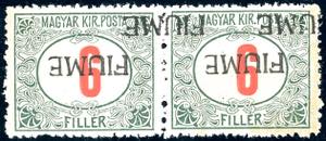 1918/19 - 6 f. cifre rosse, doppia ... 