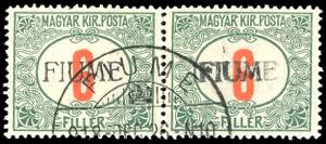 1918/19 - 6 f. cifre rosse, soprastampa a ... 