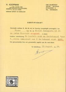 1918/19 - 15 f. cifre rosse, ... 