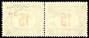 1918/19 - 15 fr. cifre rosse, ... 