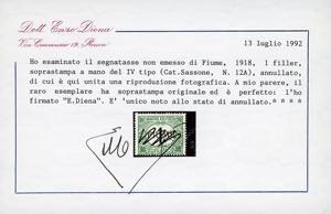 1918/19 - 1 f. verde e nero, ... 