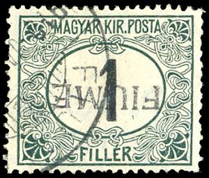 1918/19 - 1 f. verde e nero, soprastampa a ... 