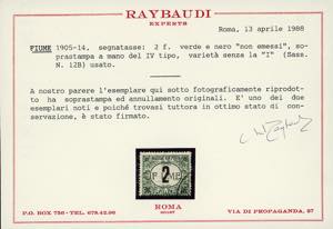 1918/19 - 1 f. verde e nero, ... 