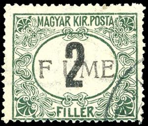 1918/19 - 1 f. verde e nero, soprastampa a ... 