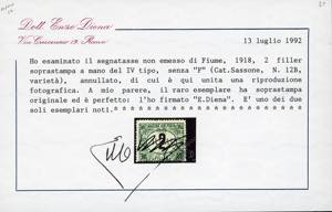 1918/19 - 1 f. verde e nero, ... 