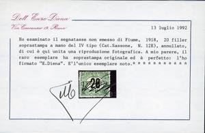 1918/19 - 20 f. verde e nero, ... 