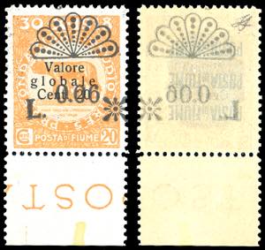 1921 - 0,06 lire su 20 cent. soprastampato, ... 