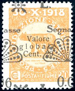 1921 - 0,06 lire su 20 cent. soprastampato, ... 